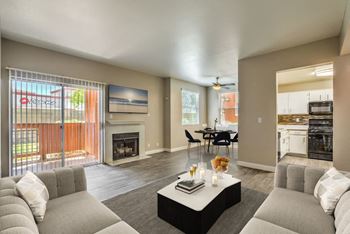 Spacious living rooms